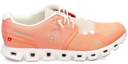 On Women's Cloud 5 Sneakers, Flamingo/Pearl, 7 Medium US - Image 2