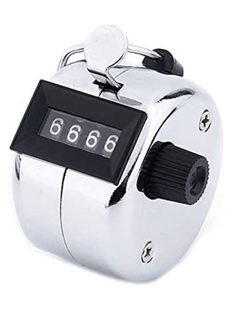 Rubik Hand Tally Counter Silver  - Image 1