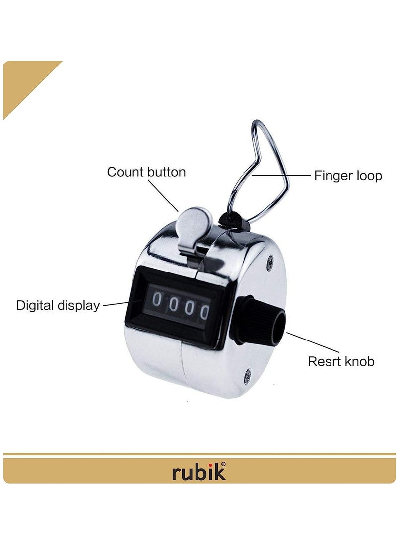 Rubik Hand Tally Counter Silver  - Image 5