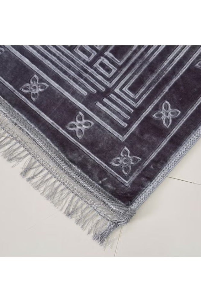 Farazdaq Farazdaq prayer rug, cotton material, comfortable lining, Purple color, 120*80  - Image 3