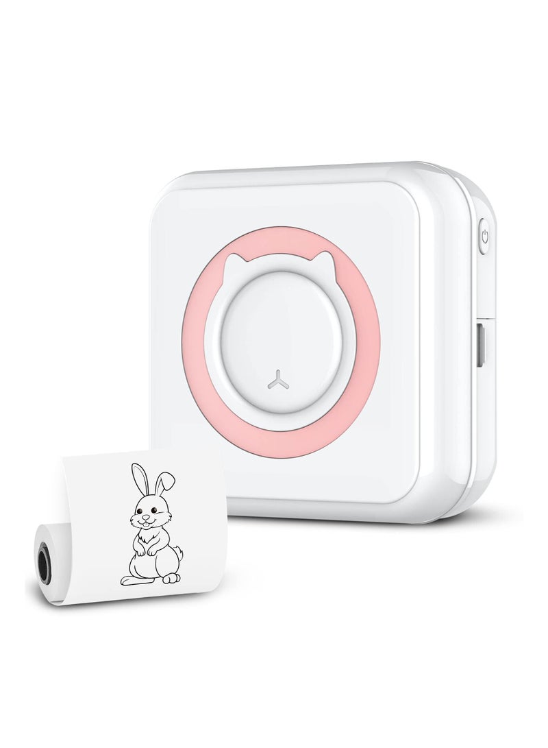 Mini Pocket Sticker Printer, SYOSI Bluetooth Wireless Portable Mobile Printer Machine Thermal for Notes, Memo, Photo, Label Receipt Compatible with iOS u0026 Android - Image 1