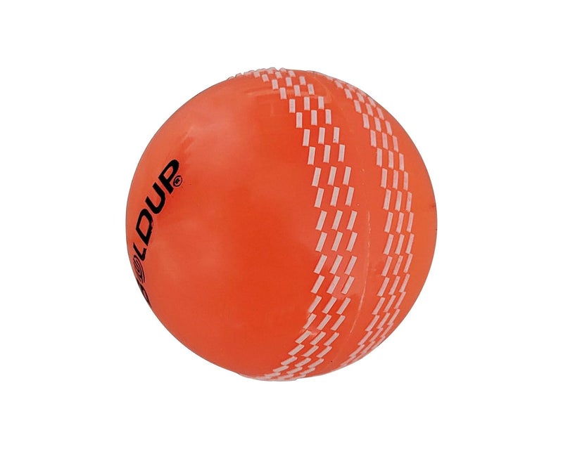 IFOLDUP Practice Cricket Ball | Wind Balls | Swing Ball | Indoor & Outdoor Street & Beach Cricket | Synthetic Match Practice Training (Combo of 3Pc White+Orange+RED Cricket Ball) - Image 4