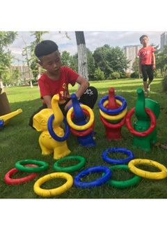 Generic Sensory Training Equipment Elephant Ring Kindergarten Parent-child Activities Sports Training Ring Toys A Generation Of Hair-Color:Elephant Ring 4 Color Set  - Image 1