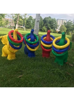 Generic Sensory Training Equipment Elephant Ring Kindergarten Parent-child Activities Sports Training Ring Toys A Generation Of Hair-Color:Elephant Ring 4 Color Set  - Image 2