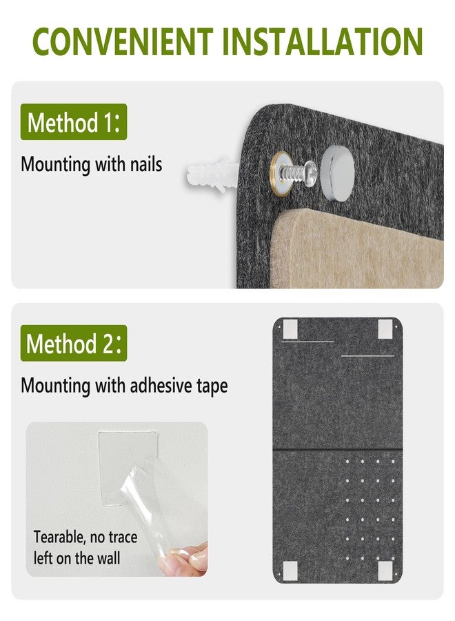 DOLLAR BOSS 3-in-1 Foldable Bulletin Board 16"x24" Vertical- Magnetic Whiteboard with Cork & Acrylic Shelves, Sound-Absorbing Felt for Home/Office/Dorm Includes Pins/Magnets (Grey) - Image 5