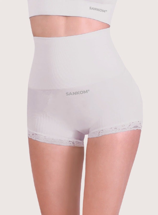Sankom Patent Premium Brief is a High Waist shapewear that supports your back, shapes your waist, and helps improve posture. Made with breathable, soft fabric for all day comfort. It offers tummy control, a slimming fit. - Image 2