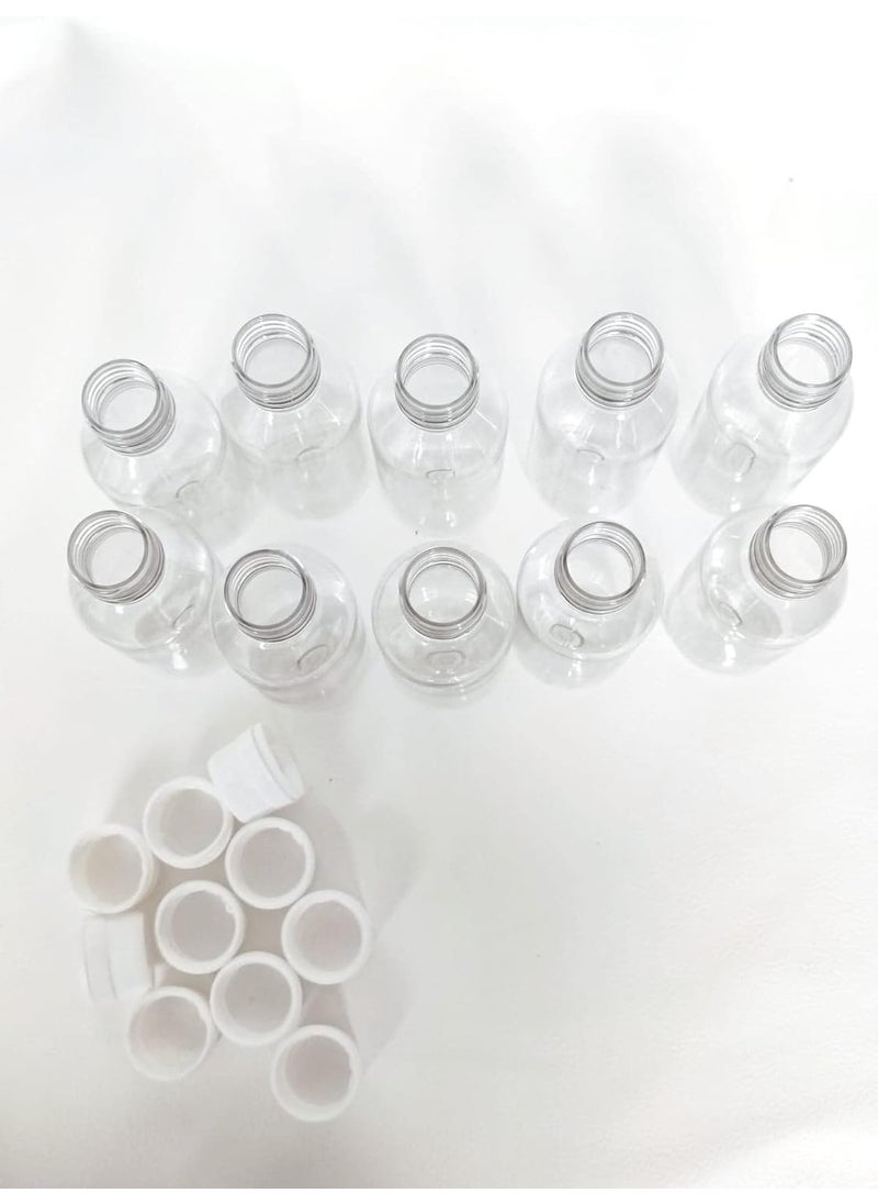 Polaris Fox Polaris fox Empty Leakproof Plastic Bottle For Packing With Sealable Cap 100 ml Capacity Pack Of 10 Bottle White  - Image 2