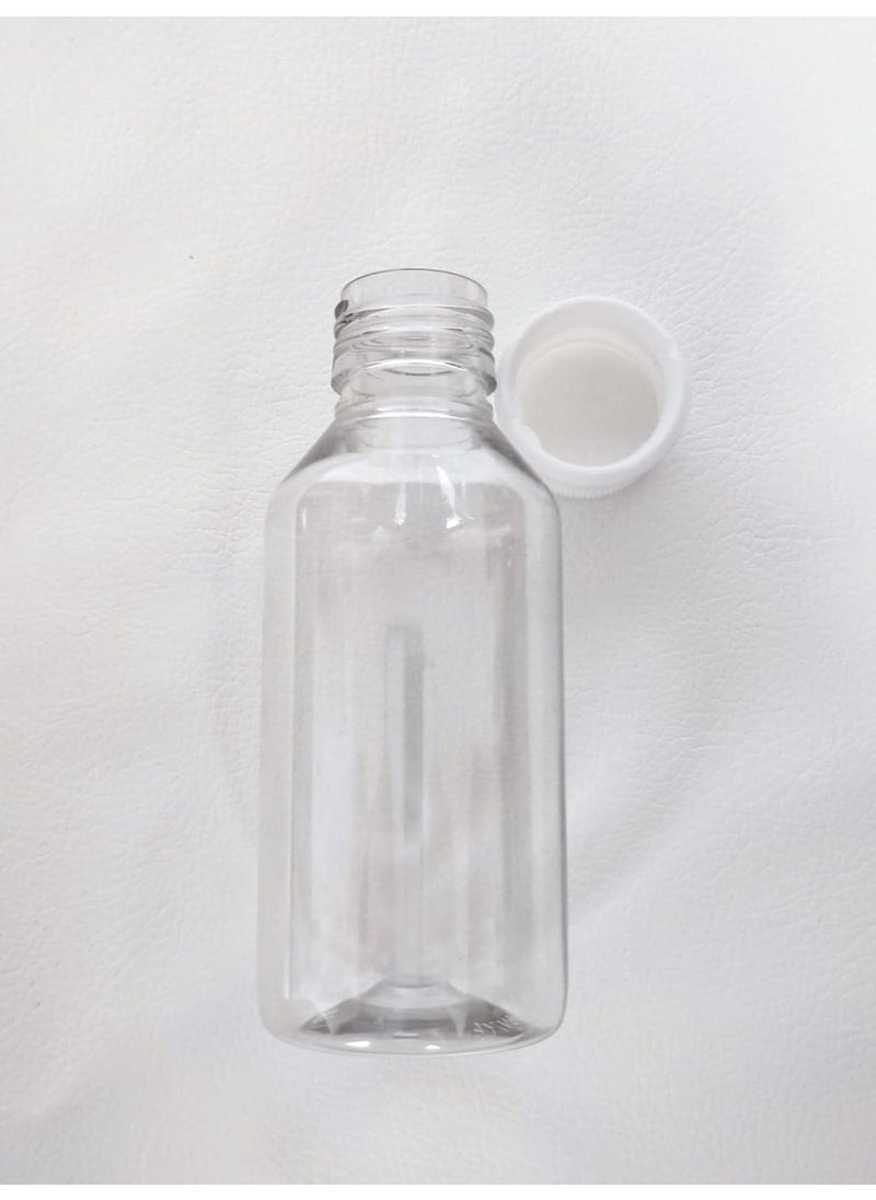 Polaris Fox Polaris fox Empty Leakproof Plastic Bottle For Packing With Sealable Cap 100 ml Capacity Pack Of 10 Bottle White  - Image 4