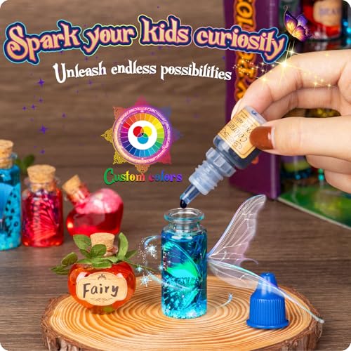 Alritz Fairy Potions Kit, Magic Mix Kit 20 Bottles, Christmas Gifts Decorations Ornaments Garden Crafts Birthday Gifts Toys for Girls and Boys 6 7 8 9 10 11 12+Years Old Families Party Indoor Outdoor - Image 4
