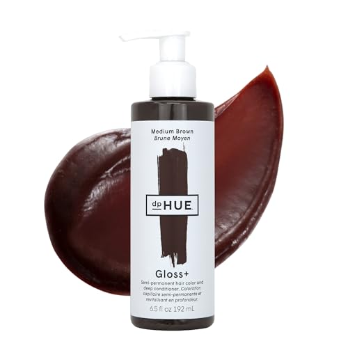dpHUE Gloss Medium Brown  65 oz 812 Applications  SemiPermanent Hair Color  Conditioner  Lasts Up to Eight Washes  Paraben SLS  SLES Sulfate Free  Vegan Leaping Bunny Certified
