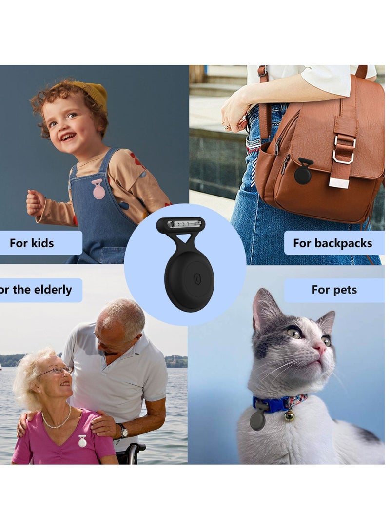 2 pack Silicone Air Tag holder With Pins  Full Cover Air Tag Protective Case Locator Tracker Case with Safety Pins Suitable for Pets, Elderly  Kids - Image 3