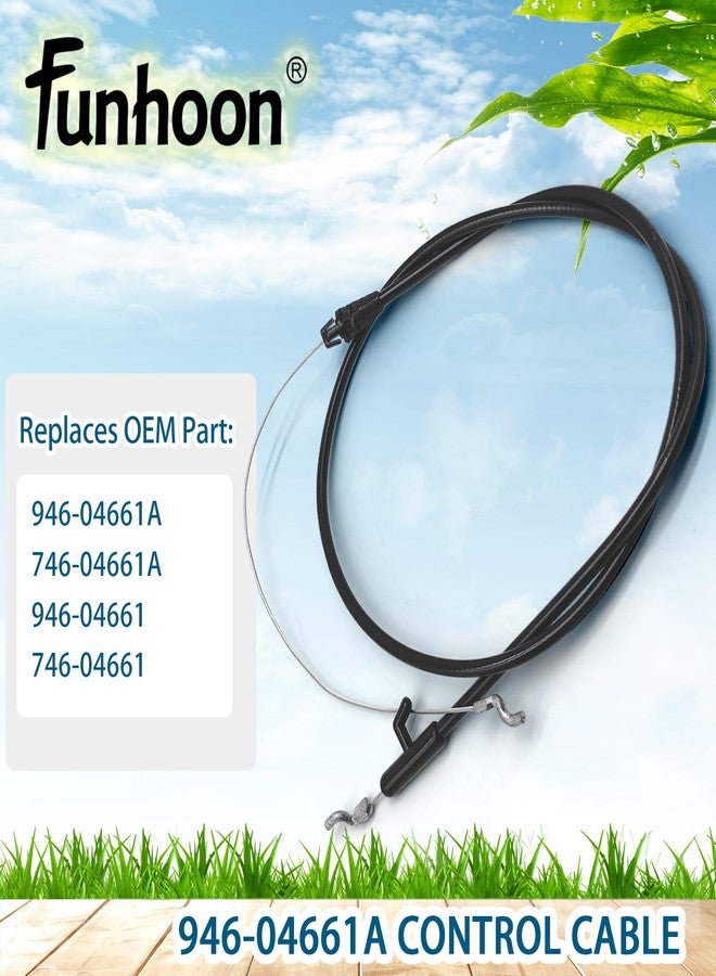 Funhoon 946-04661A Control Cable for MTD Craftsman Yard Machines Troy Bilt TB110 TB280ES TB230 TB320 Lawn Mowers Replaces 746-04661A - Image 3