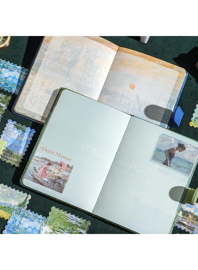 Bluejw Vintage Oil Painting Hand Book Suit Gift Box High Beauty Value Notebook Stationery Girl Cute Hand Book Girl Day - Image 3