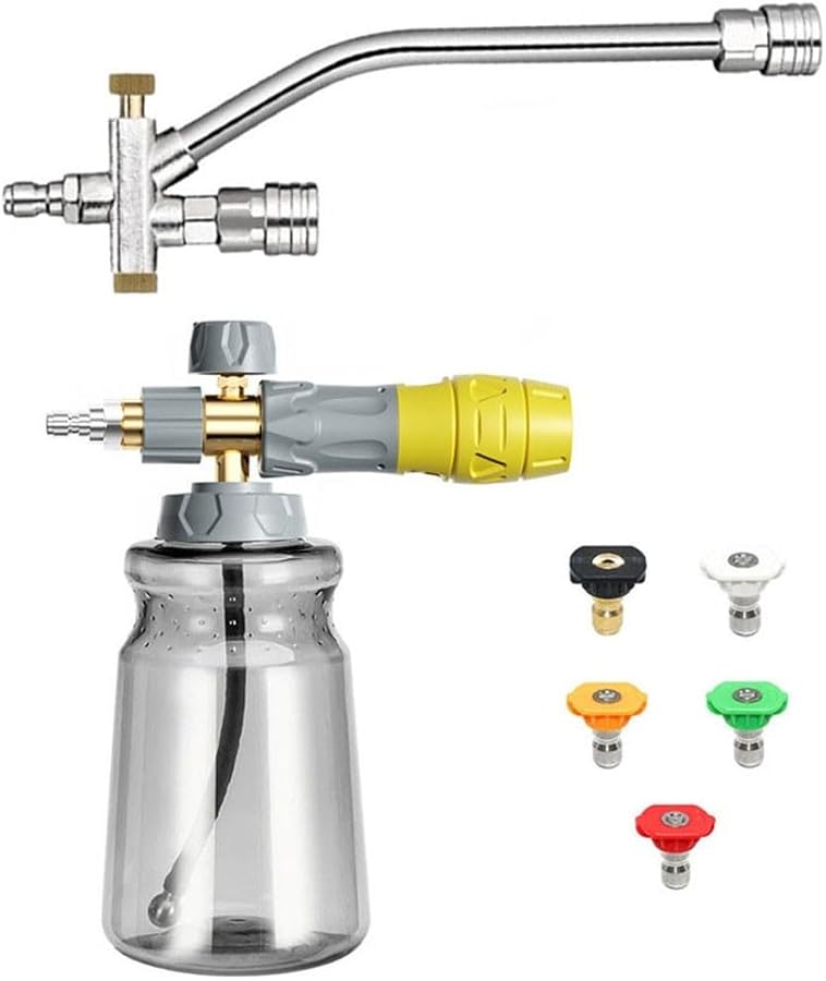 High Pressure Handheld Foam Sprayer Car Wash Bottle 1000ml 1 Set - Image 1