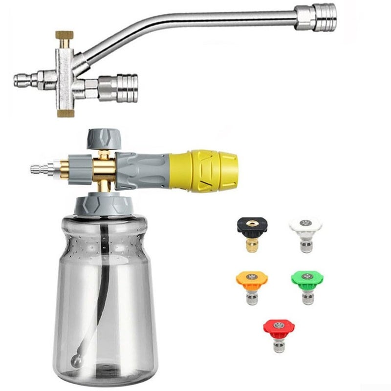High Pressure Handheld Foam Sprayer Car Wash Bottle 1000ml 1 Set - Image 2