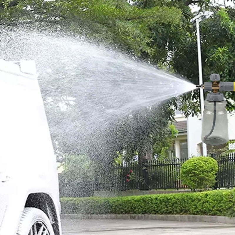 High Pressure Handheld Foam Sprayer Car Wash Bottle 1000ml 1 Set - Image 3
