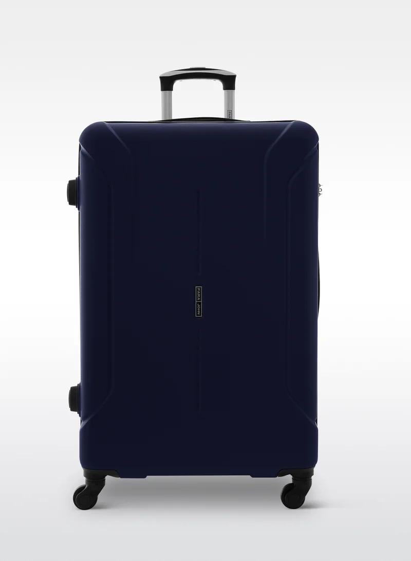 بارا جون Spectrum 28-Inch Check-in Luggage – Lightweight ABS Hard Shell Suitcase with 360° Spinner Wheels & TSA Lock - Navy Blue