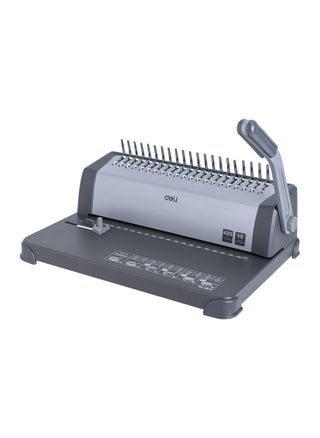 Deli E3872 Grey Integral Binding Machine | 15 Sheets Punching & 425 Sheets Binding Capacity | A4 Document Size | 21 Holes | SKU: E3872 | Ideal for Office & School Projects - pzsku/ZB92C1991574B6459D05CZ/45/1743582899/cb463931-4a98-46f4-9c9f-a380b8aa20fb