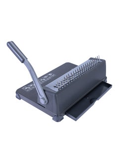 Deli Deli E3872 Grey Integral Binding Machine | 15 Sheets Punching & 425 Sheets Binding Capacity | A4 Document Size | 21 Holes | SKU: E3872 | Ideal for Office & School Projects  - Image 4