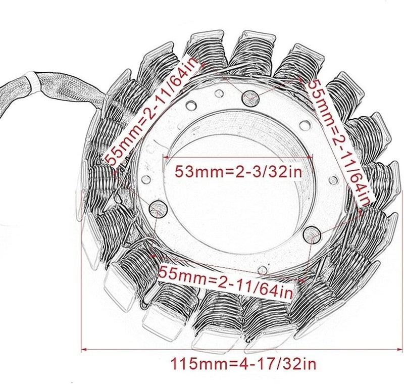 DEMULAX Motorcycle Stator Coil for Suzuki Models - Image 2