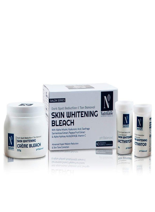 NutriGlow Advanced Organics Cream Bleach Kit for Facial Hair, Safe and Gentle on the Skin, 700 gm - Image 1