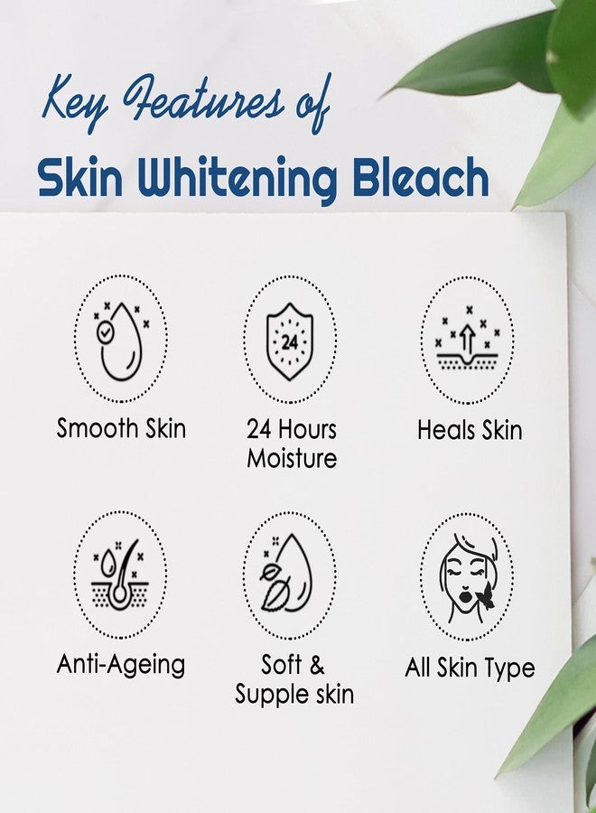 NutriGlow Advanced Organics Cream Bleach Kit for Facial Hair, Safe and Gentle on the Skin, 700 gm - Image 3