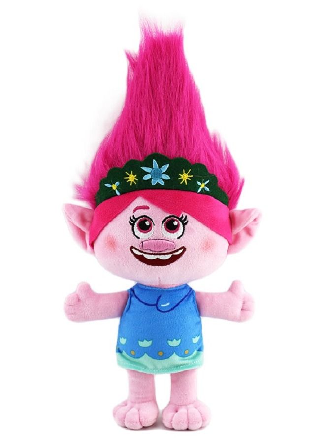 Kids Bedding Soft Plush Cuddle Pillow Buddy, One Size, Trolls World Tour Poppy - Image 1