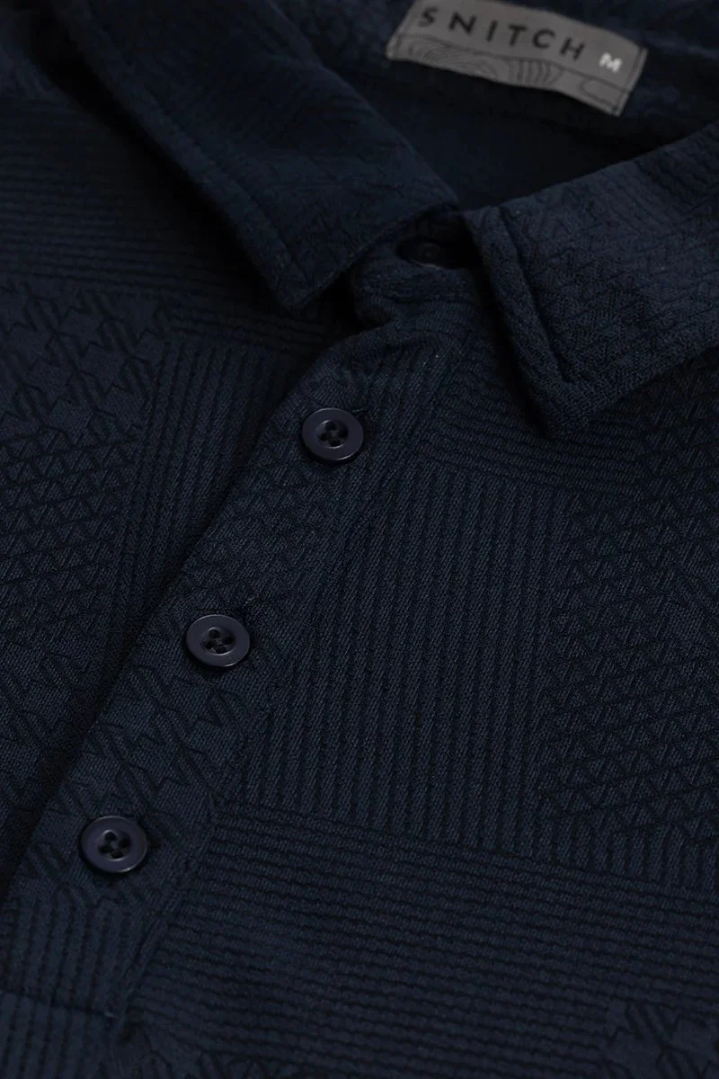 سنيتش تيشيرت بولو كحلي ميتيور