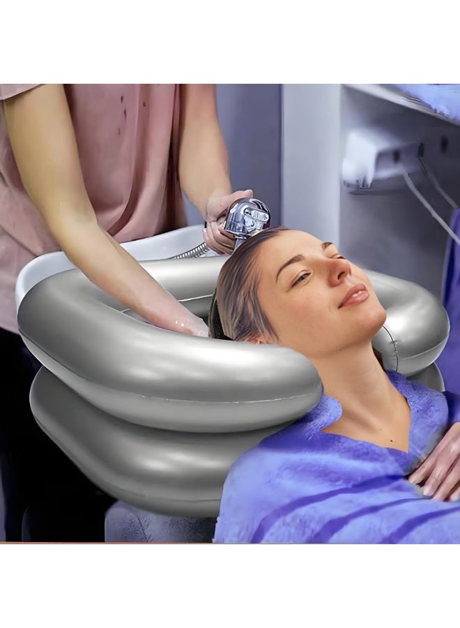 CHIYLE Inflatable Shampoo Basin - Portable Hair Washing Basin for Bedridden, Pregnant, Elderly, and Those with Limited Mobility for At-Home Use - Image 2