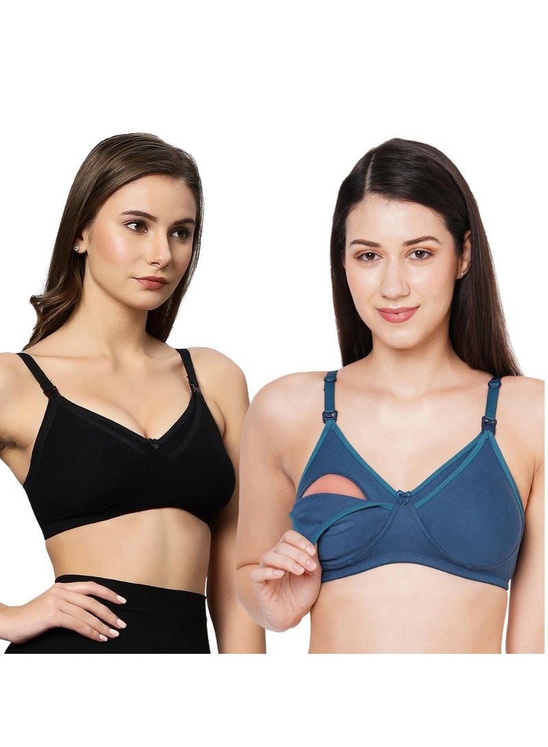 TUMMY Cotton Maternity Postpartum Without Underwire Nursing Bra for Breastfeeding - Image 1