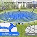 Trekassy 60 Large Spider Web Saucer Tree Swing for Kids Adults 750lbs Heavy Duty Outdoor Net Swing with Steel Frame and 2 Tree Hanging Straps Patented - Image 4
