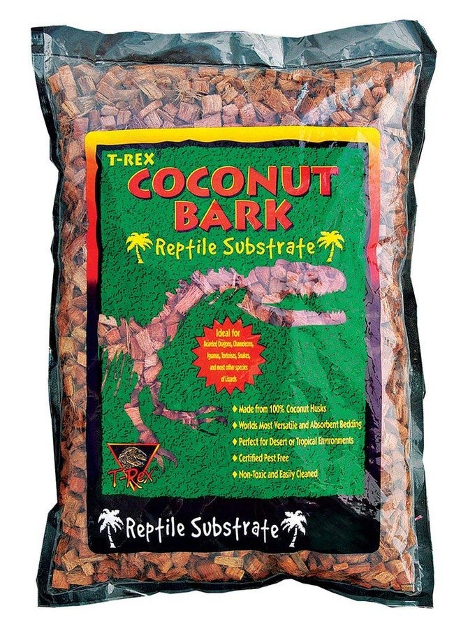 T-Rex Reptile Terrarium Substrate - Coconut Bark 4qt Bag (4qt) - Image 1