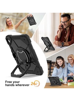 General Case Compatible with iPad 10th Generation 10.9 inch Cover, 360 Degree Rotating Handle Stand Heavy Duty Shockproof Case with Shoulder Strap for iPad 10th  - Image 5