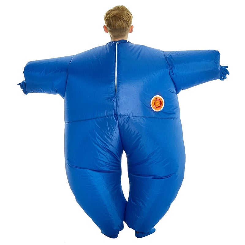 Morphsuits Morph Blue Megamorph Kids Inflatable Costume, Blue Inflatable Costume for Kids, Blue Blow Up Costumes for Kids, Blue Inflatable Suit Kids, Bubble Suit for Kids, Funny Blow Up Costumes Kids - Image 2