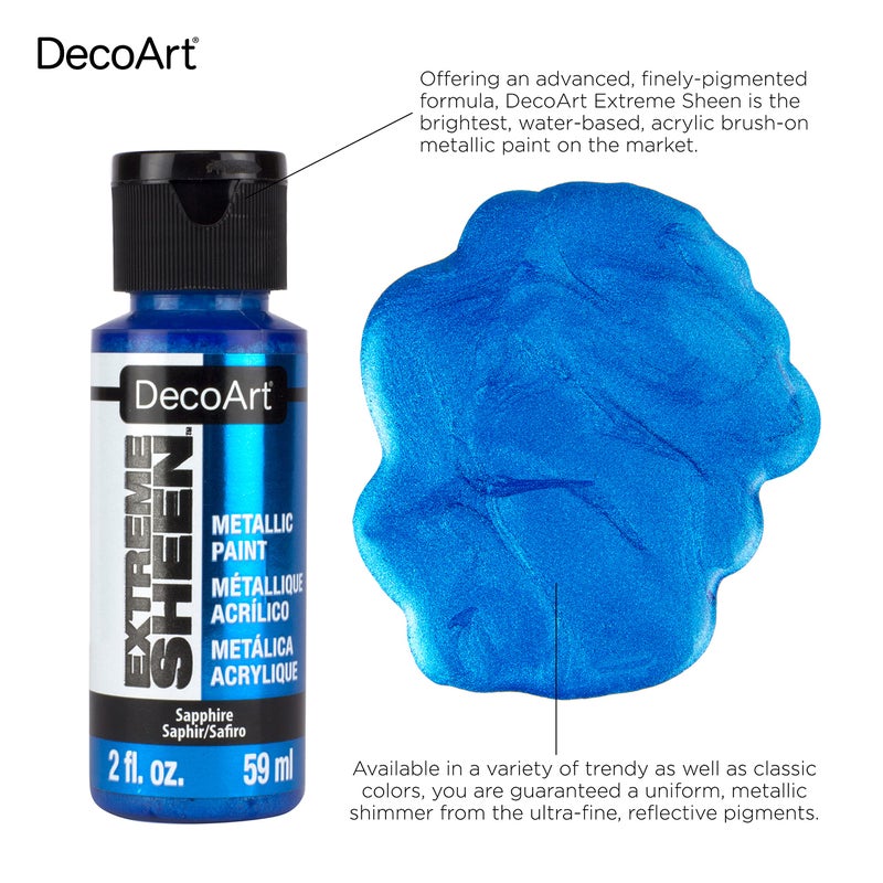 DecoArt ديكو آرت 2 أونصة، طلاء برونزي عتيق بلمعان شديد، 2 فل أونصة (عبوة من 1) - Image 2