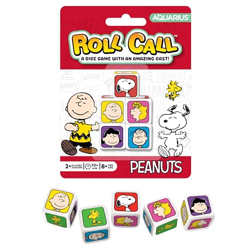 Aquarius Peanuts Roll Call Dice Game Fun Family Party Game for Kids Teens Adults Entertaining Game Night Gift Officially Licensed Peanuts Merchandise - Image 1