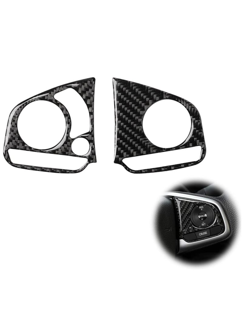 KASTWAVE - Steering Wheel Sticker for Honda Civic 10th Gen 2016-2019, Carbon Fiber Auto Accessories, Interior Modification Decal - Image 1