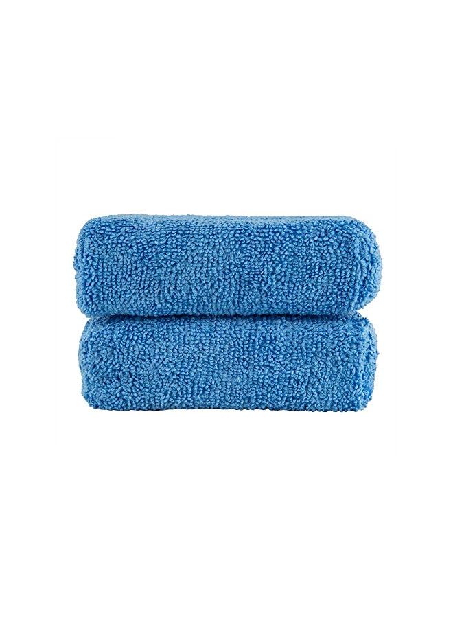 Chemical Guys Guys MIC_292_02 Premium Grade Microfiber Applicator, Blue, Pack of 2 - Image 3