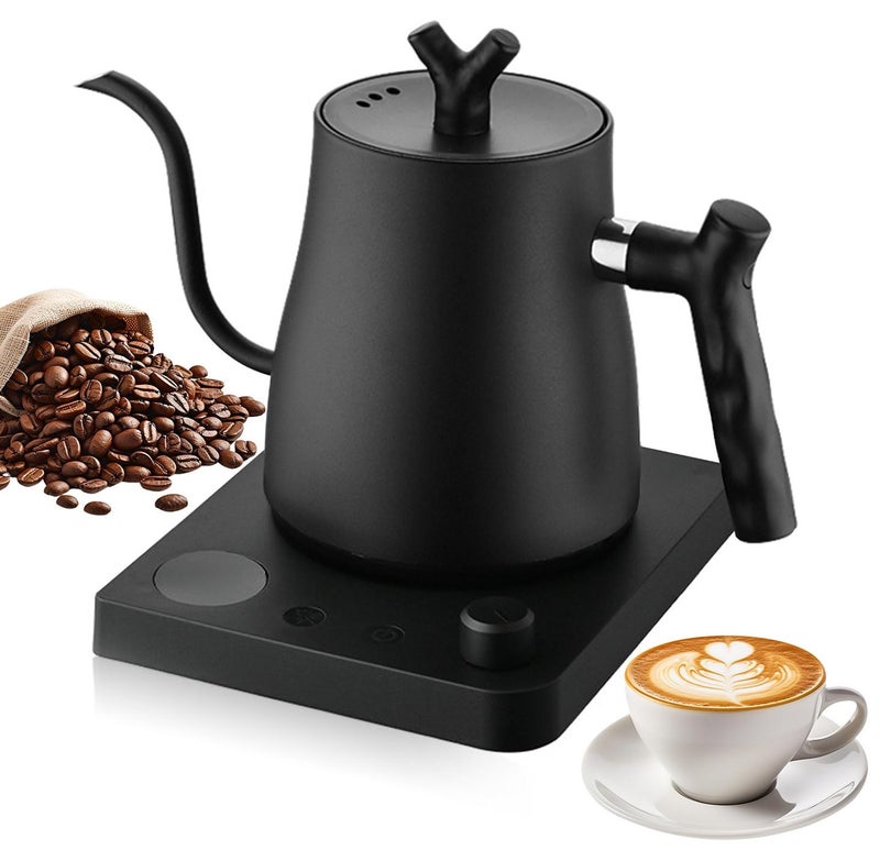 Perfin V60 Gooseneck Kettle, 1000W Smart Electric Kettle, 1L Precision Pour-Over Coffee & Tea Maker with ±1°C Control, 36H Keep Warm & LED Display for Home/Cafe - Image 1