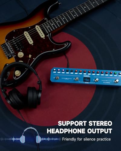 FLAMMA FG200 Intelligent Multi-Effects Guitar Pedal with 52 AMP Models 5 BOOST Models 16 CAB Simulations 7 Effects Modules 9 IR Slots 40 Presets 40 Rhythm Styles Support APP OTG - Image 5