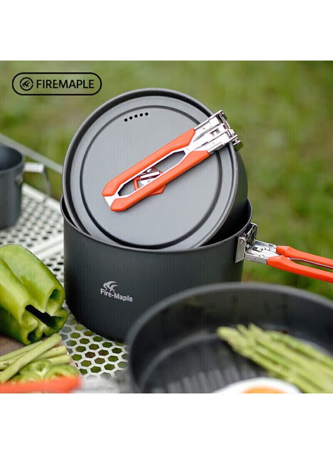 Fire-maple Feast Set Outdoor Stove Cooking Utensils Self-driving Camping Complete Equipment Set High-power Gas Stove For 4-5 People With Kettle - Image 2