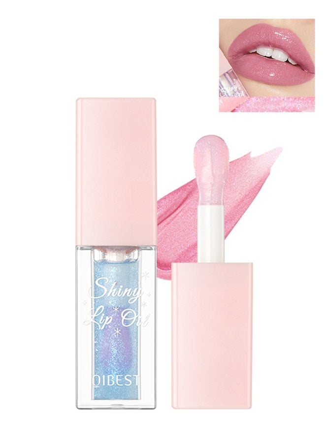 كيو آي بست زيت الشفاه اللامع ، ملمع الشفاه ، مرطب ، مغذي ، ملمع شفاه لامع ناعم طويل الأمد ، زيت الشفاه متغير اللون اللؤلؤي ، زيت الشفاه مع رأس الفرشاة الكبيرة زيت الشفاه اللامع #02 - Image 1