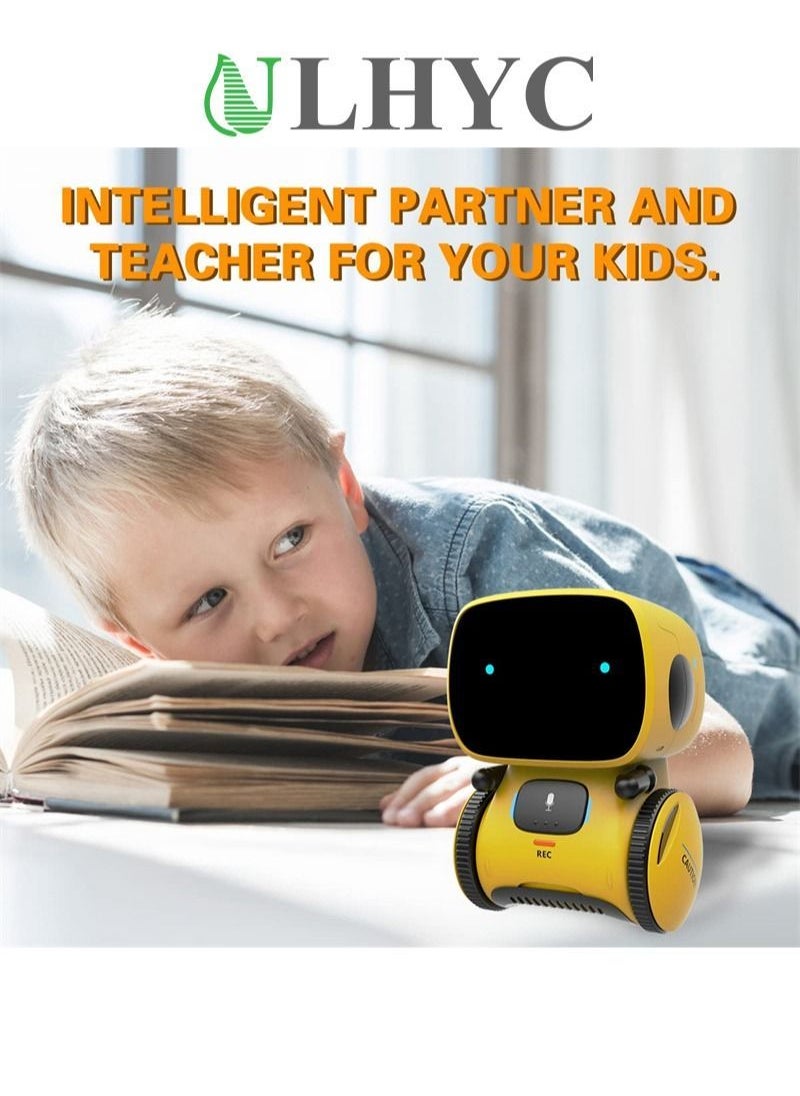 ULHYC - 98K Robot Toy for Boys and Girls, Smart Talking Robots Intelligent Partner and Teacher with Voice Control and Touch Sensor, Singing, Dancing, Repeating, Gift Toys for Kids of Age 3 and Up - Image 1
