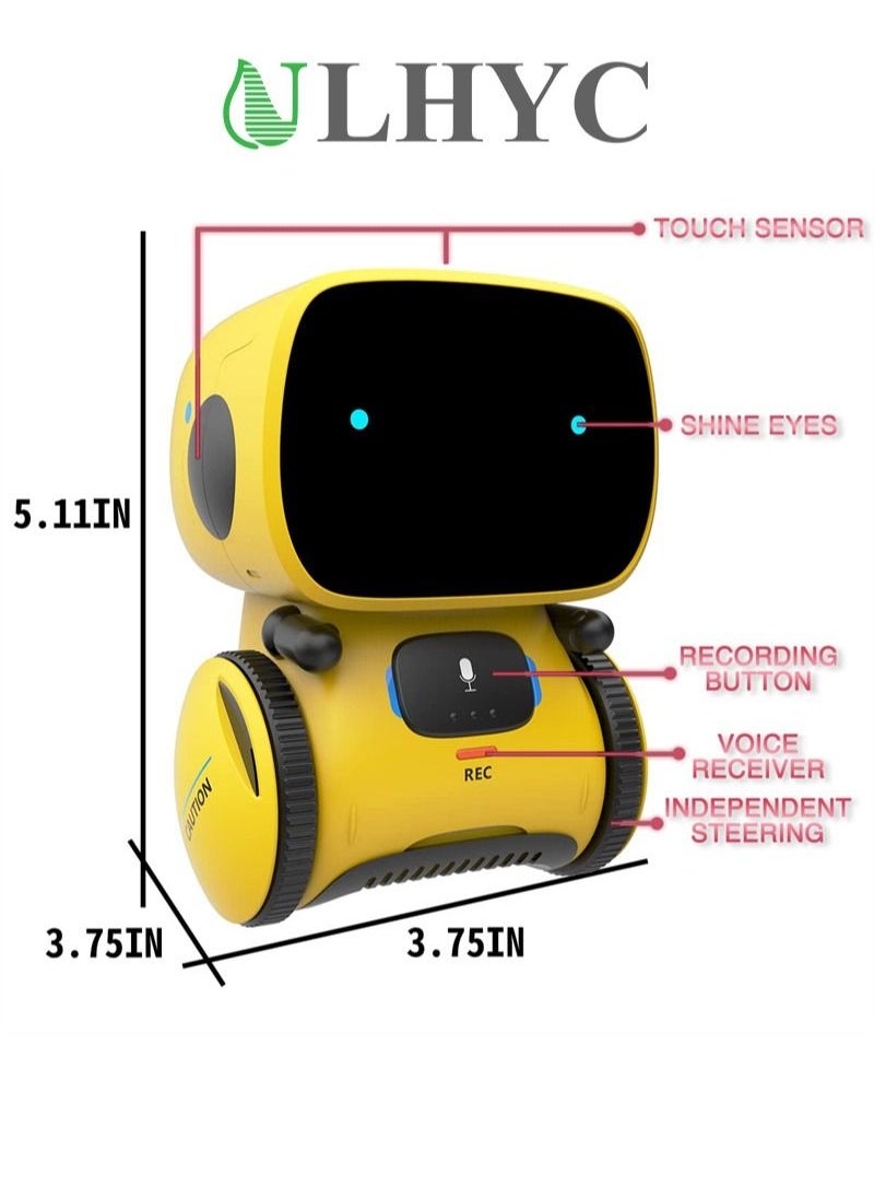 ULHYC - 98K Robot Toy for Boys and Girls, Smart Talking Robots Intelligent Partner and Teacher with Voice Control and Touch Sensor, Singing, Dancing, Repeating, Gift Toys for Kids of Age 3 and Up - Image 1