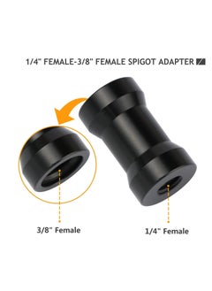 Y&D Camera Screw Adapter, 1/4 to and 3/8 with D-Ring Tripod Mount Converter Set, for Camera/ Tripod/ Monopod/ Ballhead/ Light Stand/ Shoulder Rig (22 Pcs)  - Image 3