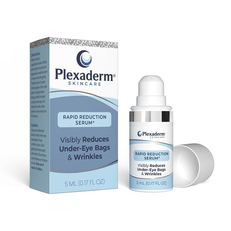 Plexaderm Rapid Reduction Eye Serum - Visibly Reduces Under-Eye Bags, Wrinkles, Dark Circles, Fine Lines & Crow's Feet Instantly, Anti Aging Wrinkle Remover for Face, Pump - Image 1