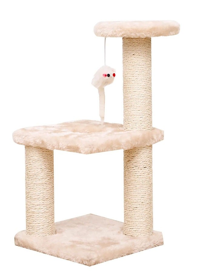 إن كي أكس شجرة لعب هريرة متعددة المستويات مع عمود خدش وسلم - Image 4