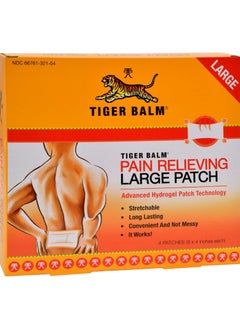 Tiger Balm Tiger Balm Pain Relieving Patch Large, 4 Count (Pack of 6) 