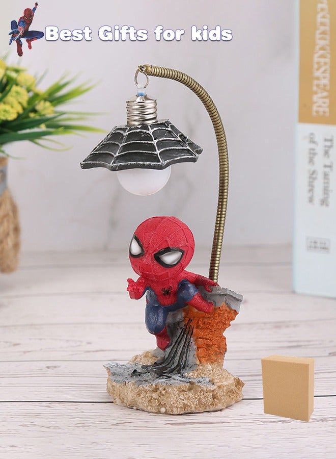 Spider Man LED Night Light Decor Cool Superhero Desk Lamp for Kids & Fans, Perfect Gift for Bedroom & Gaming Room - Image 1