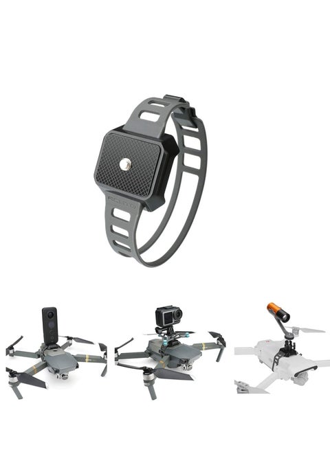 Multifunctional Fixture Mount Extension Mount Drone Camera Mount Adapter for Mavic 3/Air 2s/2/Pro Mavic 2 Compatible with Insta360 Osmo Action Flight Light LED Display